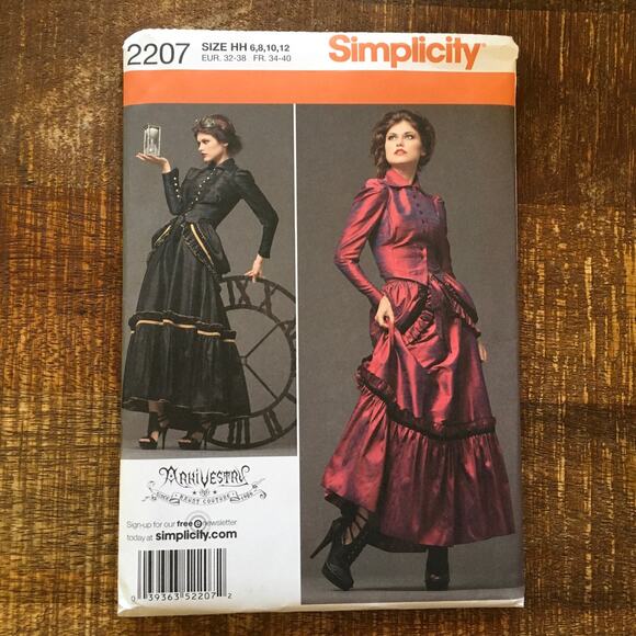 Simplicity SEwing Pattern 2207 Women’s ARkivestry Haute Couture Carnival Row FF - Picture 1 of 3